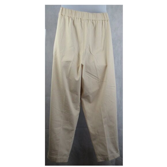 NWT Bar III Women's Plus Size Snap Close Tapered Pants, Brazil Sand Beige, 22W - Picture 3 of 3